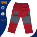 Grey Red 300 GSM Cotton Drill Heavy-Duty Work Pant Durable Men Cargo Work Pants